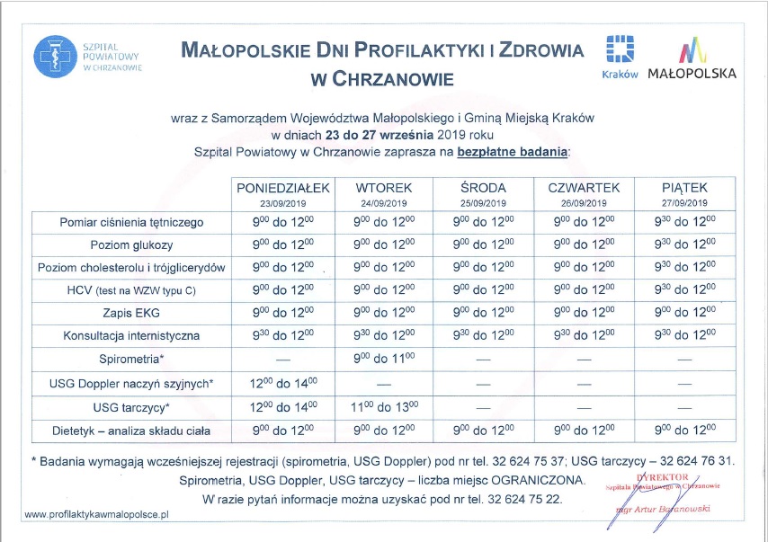 Małopolskie Dni Profilaktyki Zdrowia