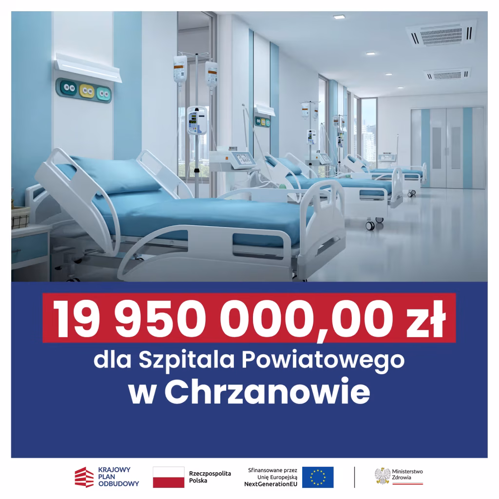 19 950 000, 000 zł dla Szpitala Powiatowego w Chrzanowie